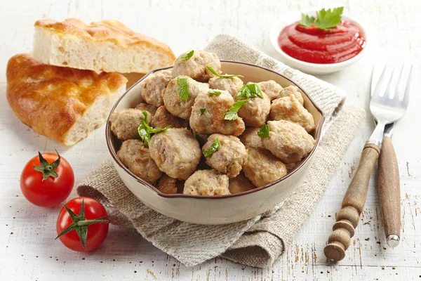 Rostad köttbullar — Stockfoto