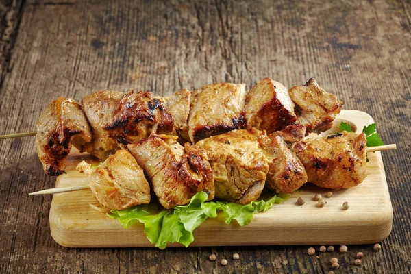 Gegrilde varkensvlees vlees kebab — Stockfoto