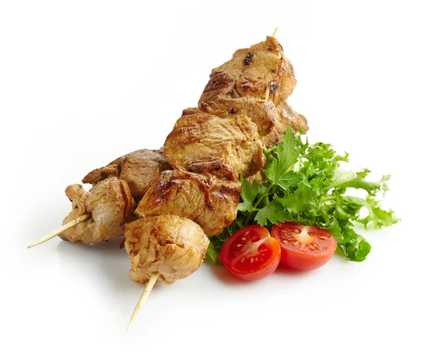 Carne de cerdo a la parrilla kebab —  Fotos de Stock