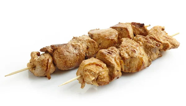 구운된 돼지 고기 케밥 — 스톡 사진