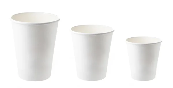 Papier emporter tasses à café — Photo