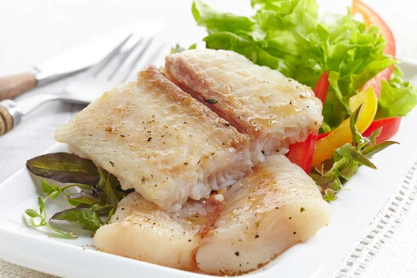 Fried pangasius fish fillet pieces — Stock Photo, Image