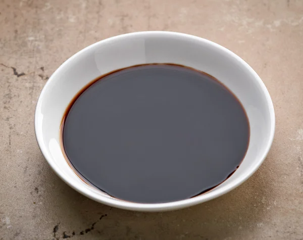 Bowl of balsamic vinegar — Stock Photo, Image