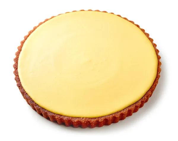 Torta Vegana Mango Fresco Isolato Sfondo Bianco — Foto Stock