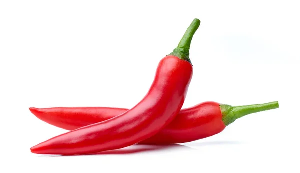 Röd Varm Chili Paprika Isolerad Vit Bakgrund — Stockfoto