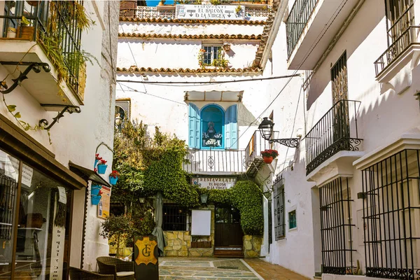 Marbella Espanha Fevereiro 2022 Vista Rua Cidade Velha Marbella — Fotografia de Stock