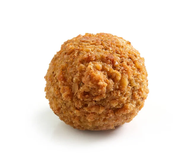 Gebratene Falafel Kugel Isoliert Auf Weißem Hintergrund Halafel — Stockfoto