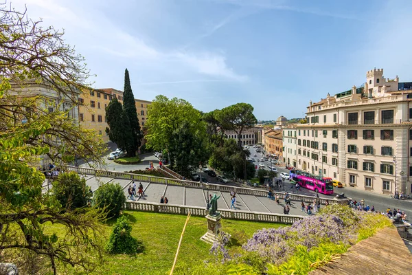 Roma Aprile 2022 Veduta Panoramica Della Città Roma Della Cordonata — Foto Stock