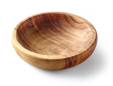 Beyaz arka planda izole edilmiş yeni boş zeytin kasesi