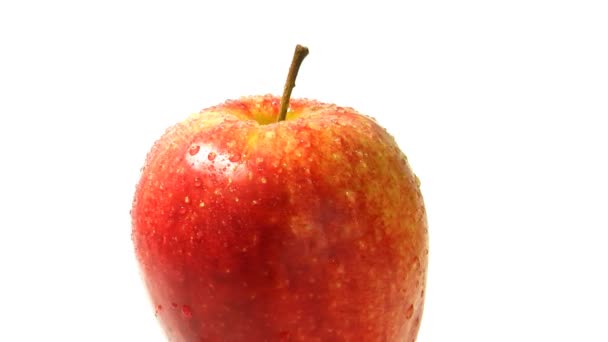 Manzana roja, gira — Vídeos de Stock