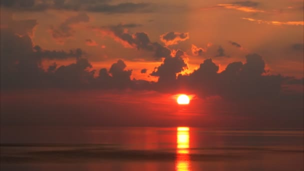 Tramonto in mare — Video Stock