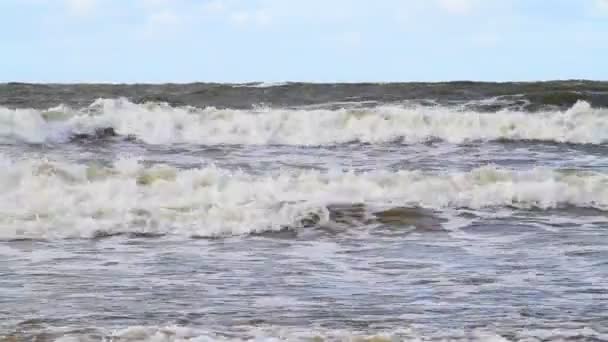 Tempestade marítima — Vídeo de Stock