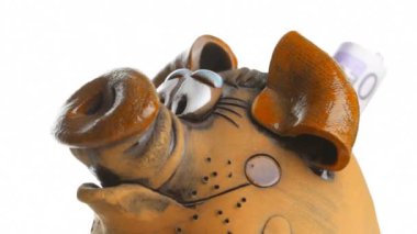 kumbara euro banknot ile