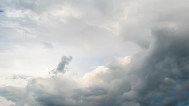 Ciel maussade, timelapse du soleil — Video