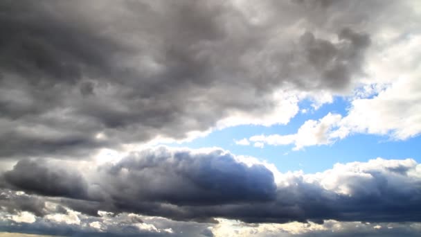 Dramatic sky, timelapse — Stock Video