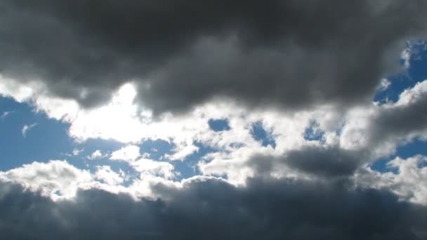 Dramatik gökyüzü, timelapse — Stok video