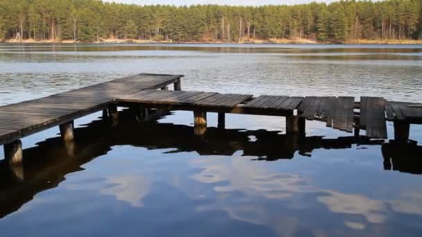 ancienne jetée sur le lac, panorama 