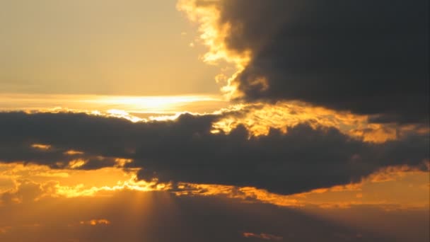 Sonnenuntergang Wolken, Zeitraffer — Stockvideo