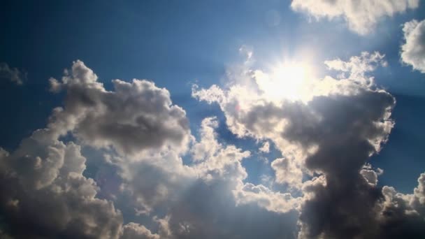 Wolken in de lucht timelapse — Stockvideo