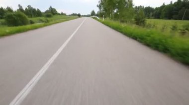 sürüş ülke yolda timelapse