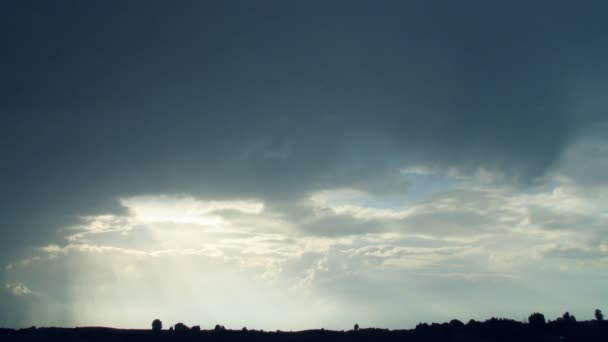 雨の雲、タイムラプス — ストック動画