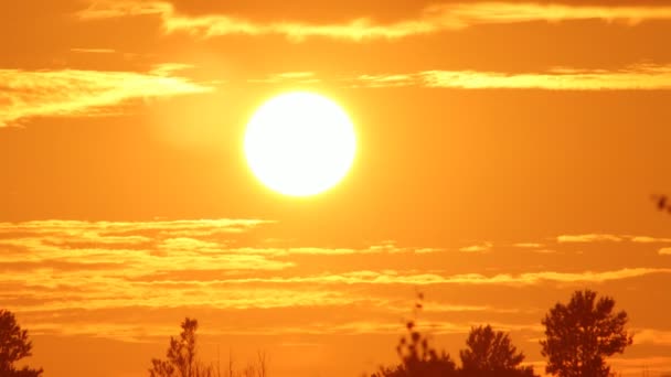 Pôr do sol céu, timelapse — Vídeo de Stock