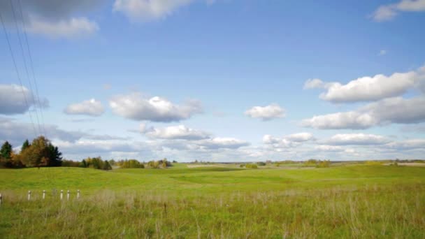 Herbstlandschaft, Panorama — Stockvideo