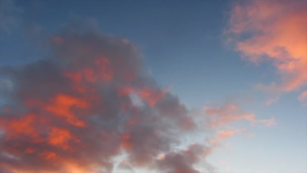 Naplemente felhők, timelapse — Stock videók