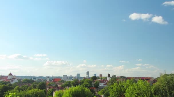 Litva, vilnius timelapse — Stock video