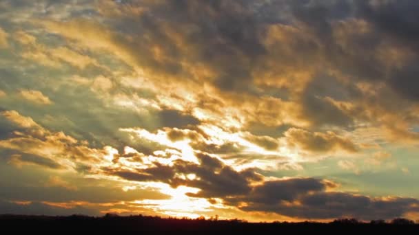 Zonsondergang, timelapse — Stockvideo