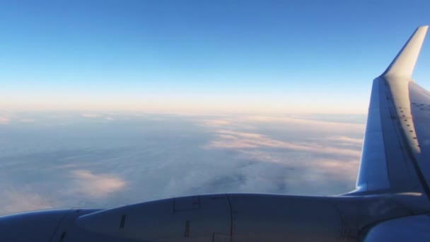 Vista de avião, timelapse — Vídeo de Stock