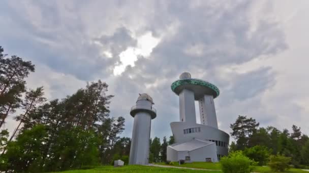 Modernes Observatorium, Zeitraffer — Stockvideo