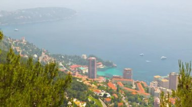 Monako, üstten görünüm, timelapse Prensliği