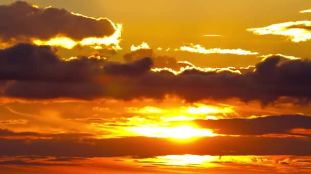 Cielo del amanecer, sol, timelapse — Vídeo de stock