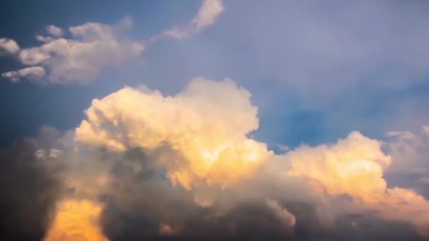 Coucher de soleil nuages timelapse 