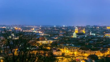 Panorama eski şehir Vilnius, Litvanya