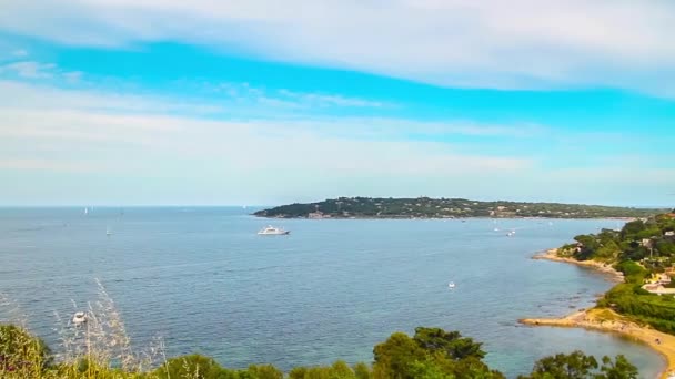 French Riviera, pan — Stock Video