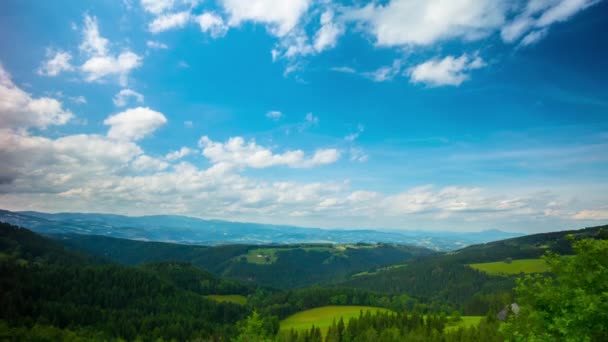 Paysage alpin, time-lapse 