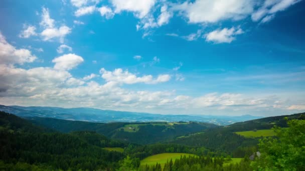 Alpská krajina, time-lapse — Stock video