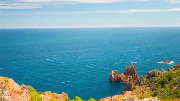 Costa da França, lapso de tempo — Vídeo de Stock