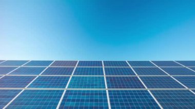 güneş panelleri, dolly time-lapse