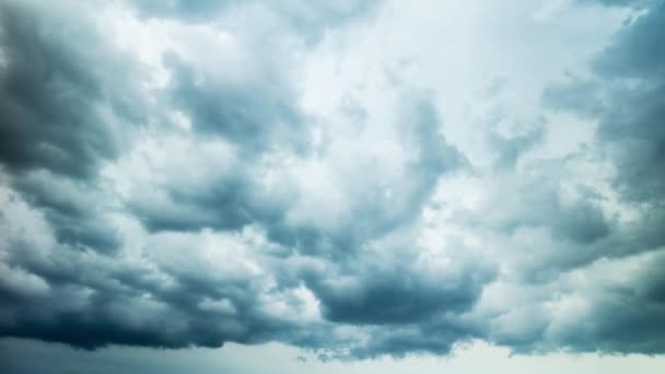 Nuvole temporalesche, time-lapse — Video Stock