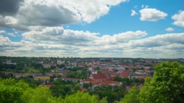 Vilnius, Litvanya-panoramik time-lapse