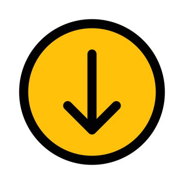 İndirmek ve kaydetmek için aşağı ok yönü düğmesi