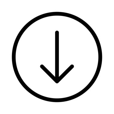 İndirmek ve kaydetmek için aşağı ok yönü düğmesi