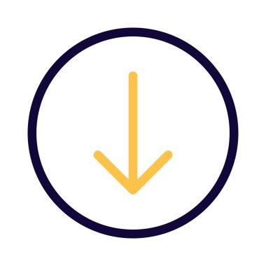 İndirmek ve kaydetmek için aşağı ok yönü düğmesi