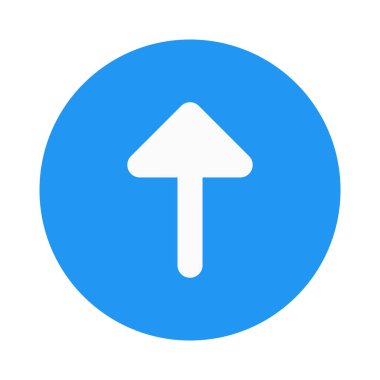 Beyaz arkaplanda izole edilmiş ok ve ihracat göstergesi yükle