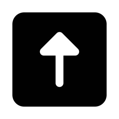 Yukarı yönlendirme ok yönü beyaz arkaplan üzerinde izole