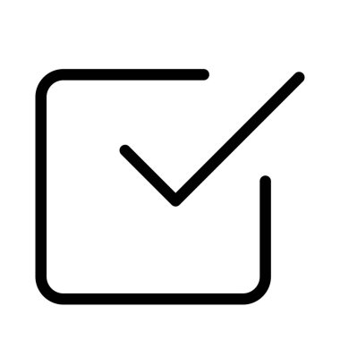 Doğru seçmek için onaylanmış işaret düğmesi