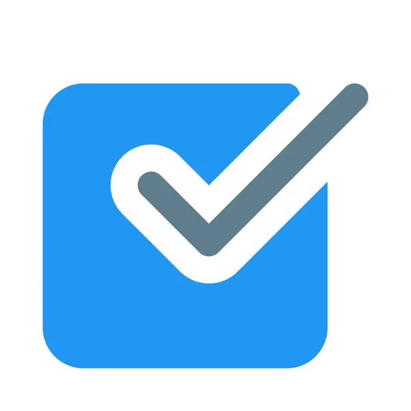 Aprobado Botón Marca Verificación Para Elegir Correcto — Vector de stock